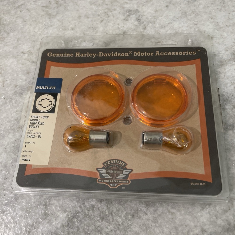 Harley Davidson Front Turn Singnal Trim Ring  New in Package 69752-04 VTG